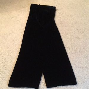 Laura Ashley Velour Black Pants